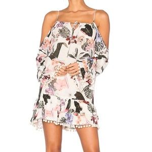 lovers + friends tropical oasis coverup dress